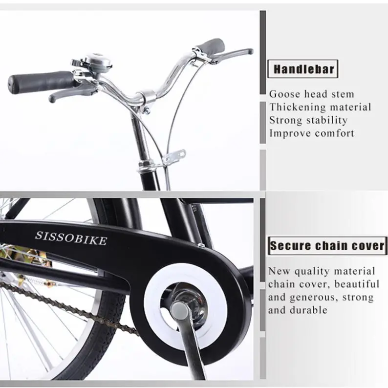Istaride 2022 Factory Direct Supply 26 Inch Classic Women Urban Bike Adult Road Bicycle Good Quality City Bike Bicycle
