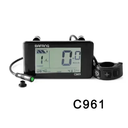 Bafang C961 LCD Display Electric Bicycle Conversion Parts Mid Motor Hub Motor BBS01B BBS02B 36V 48V UART-BF Protocol