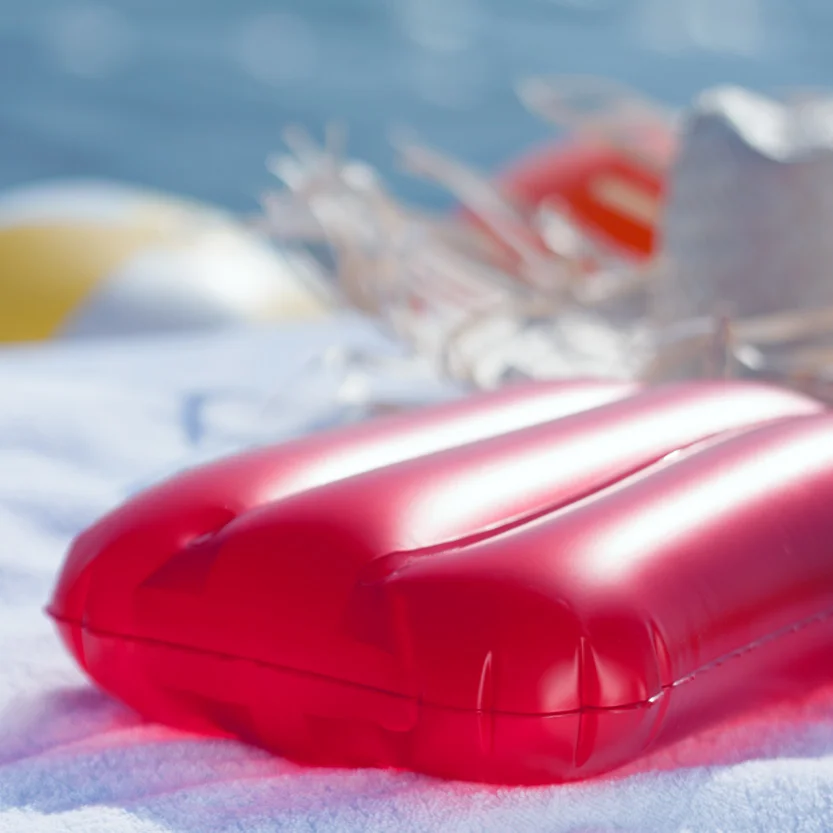 Portable Travel Pvc Inflatable Beach Pillow Camping Pillow With Logo