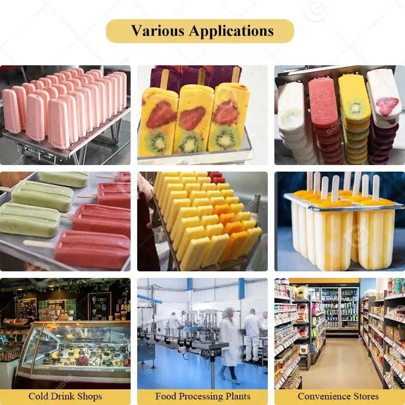 Candy Cream Stick Maquina Para Hacer Paletas De Helado Vend Ice Lolly Pop Maker Freeze Popsicle Make Machine