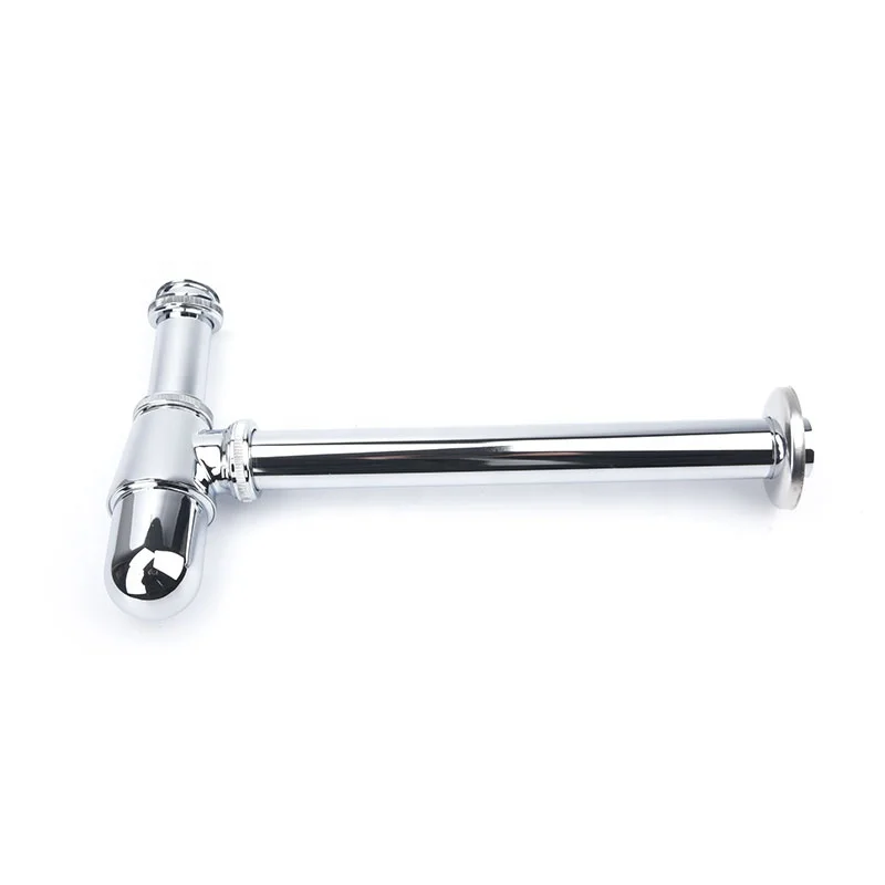 Waste Pipe Kit Assembly Bottle Trap Pop-up Drain Stopper Bathroom Sink Siphon Drainer