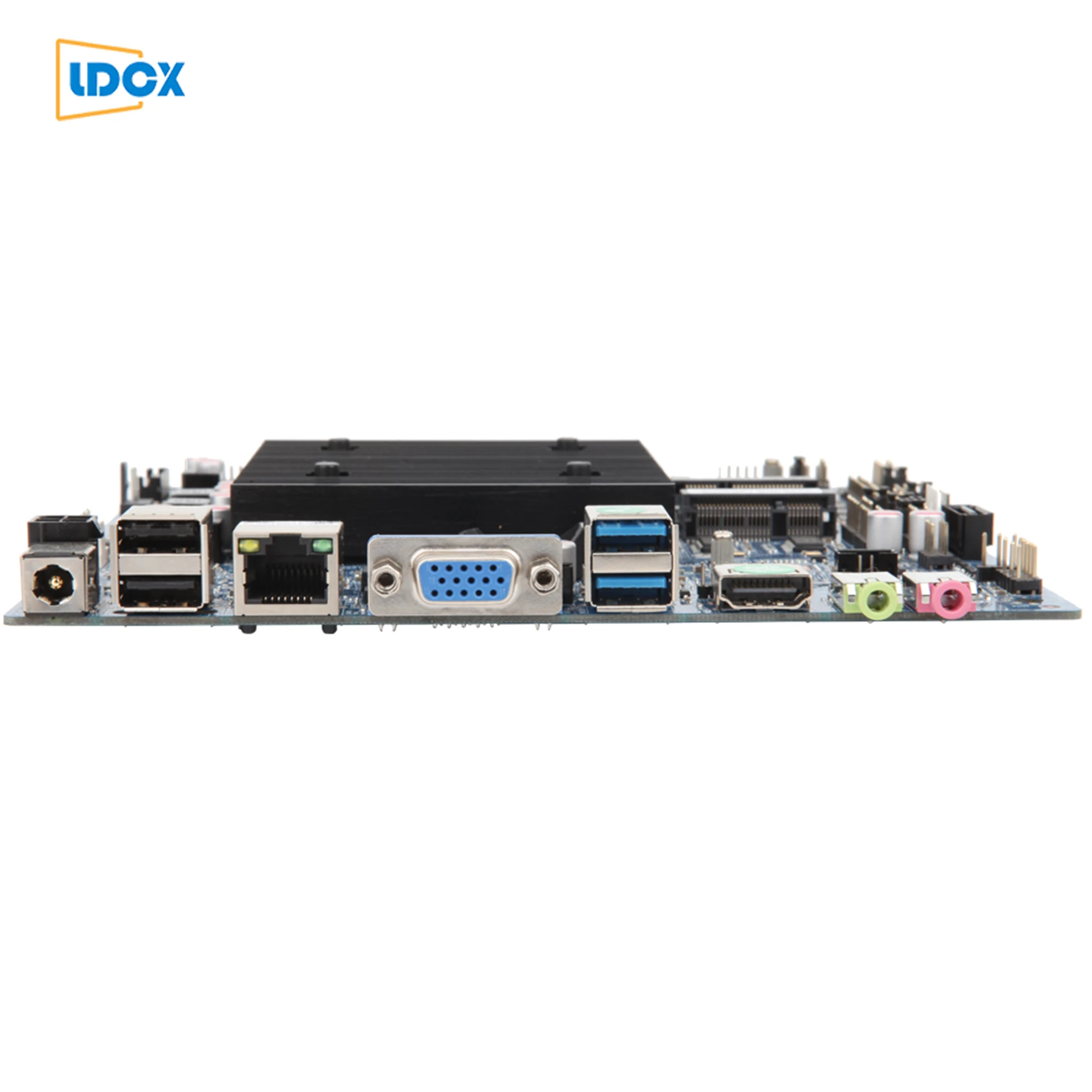 LDCX J1900 fan free four core embedded computer Thin itx motherboard