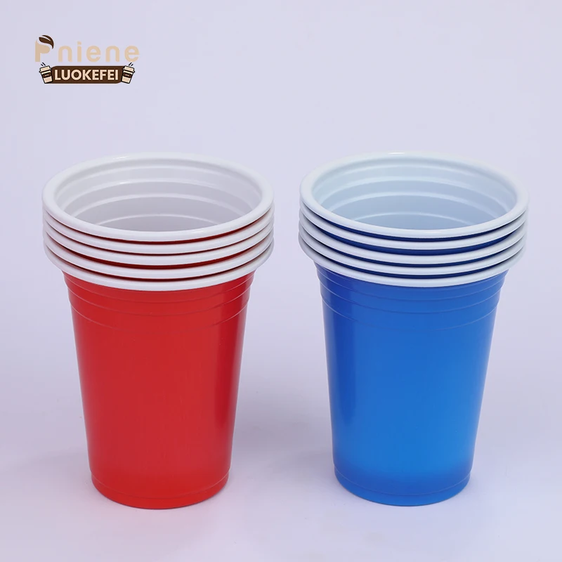 New product red blue party cups disposable Drinking Game plastic cups Pong