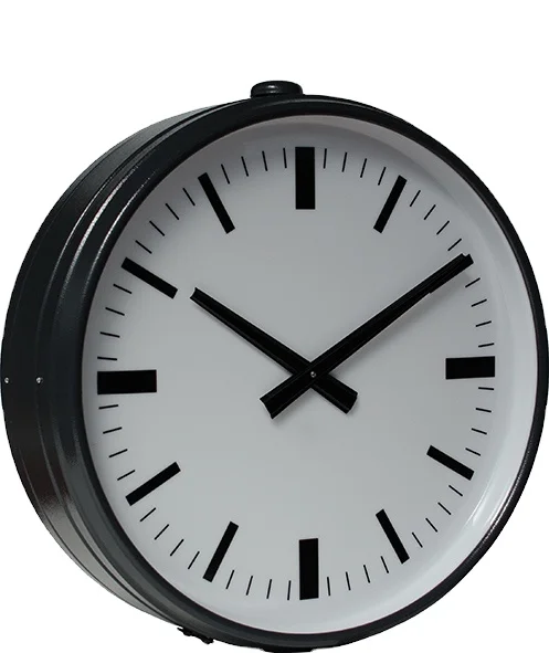 Made in Italy Embellished Modern Single Face Street Clock GPS Synchronization for Urban or Park setting Railway Station Style