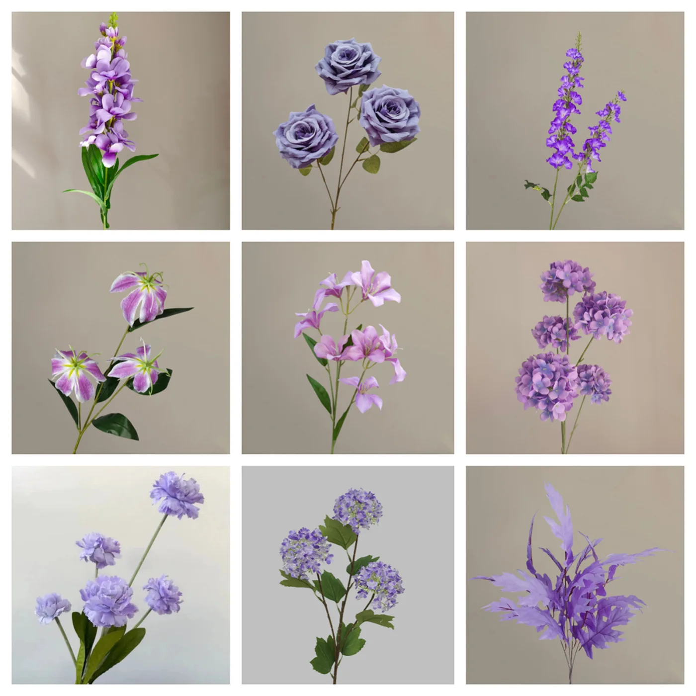 Purple Silk Peony Bouquet Artificial Flowers Cheap Flowers for Home Wedding Decorative Flowers Hot Sale Rose Pink Jewelry