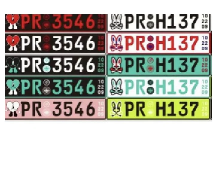 popular bunny euro plates nautical aluminum license plates pr license plates