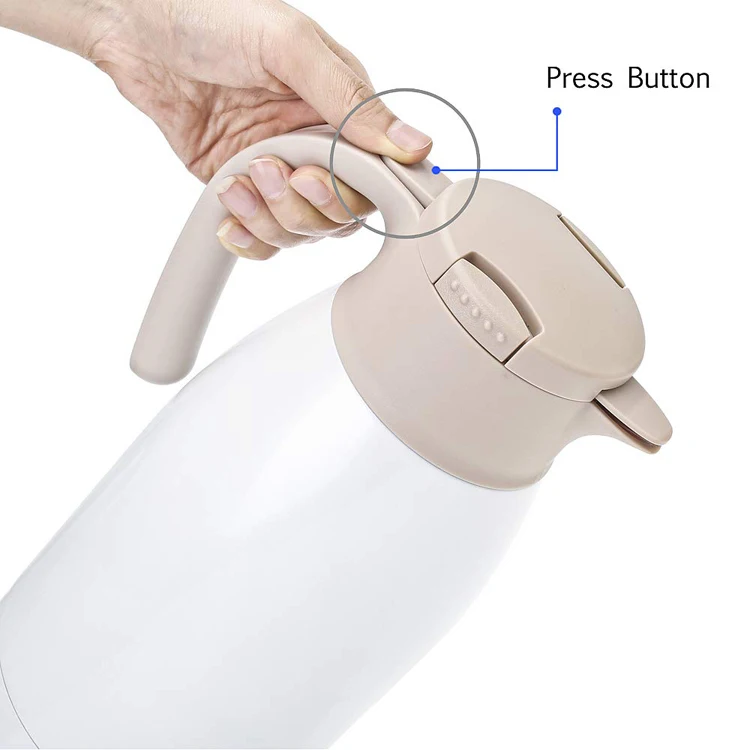 turkish dallah Stainless Steel Thermal Coffee Carafe with Lid Double Walled Vacuum Thermos