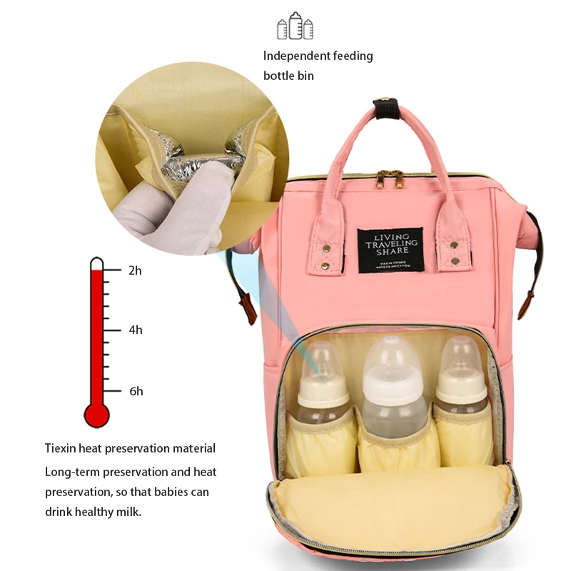 Wholesale baby Diaper bag Backpack Custom high quality women fashion travel Waterproof and anti-theft nappy mummy bag backpack