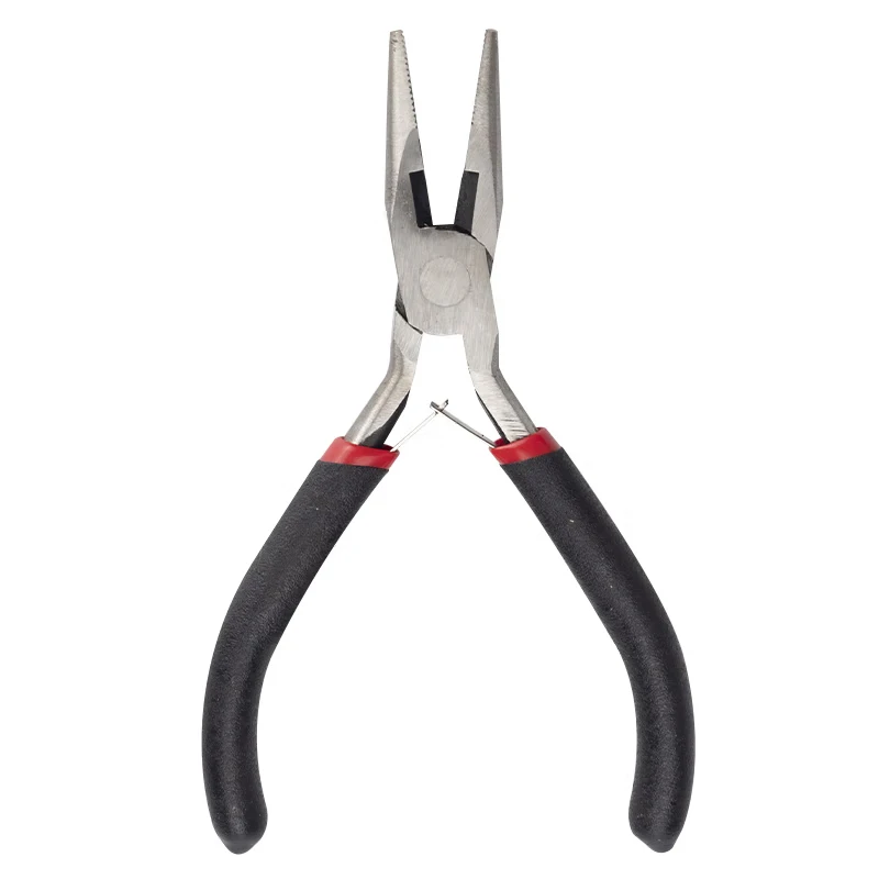 HYSTIC 4.5-Inch Carbon Steel Mini Jewelry Pliers Electrical Wire Cutters Toothless Aluminum Serrated Multi-Functional Metric
