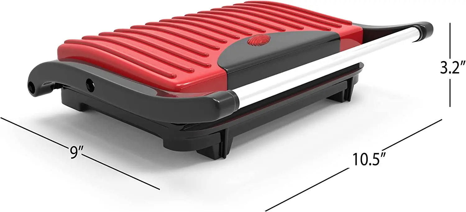 Panini Press  Sandwich Maker with Nonstick Plates  Indoor Countertop Cooking Burgers, Steak, Grilled Cheese