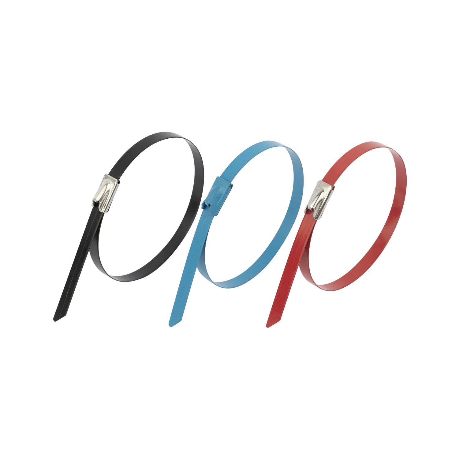 316 Stainless Steel ball self lock noncoated metal cable Ties