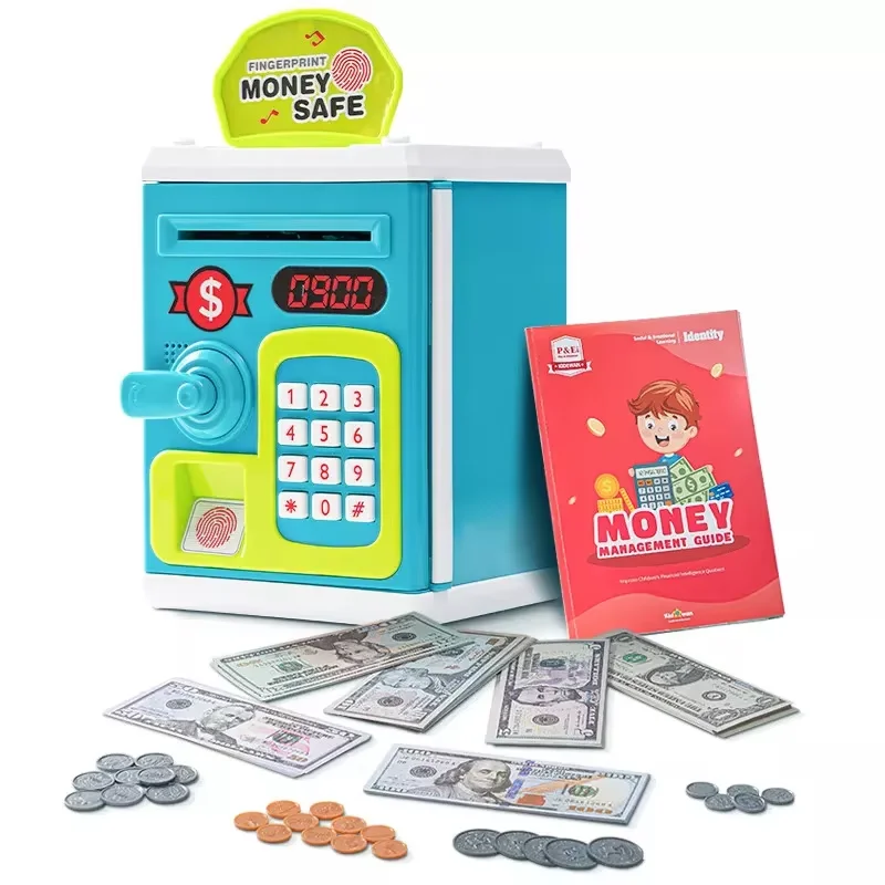 Kids piggy bank  plastic kids magic piggy money bank safe box digital atm machine money boxes best piggy bank for kids
