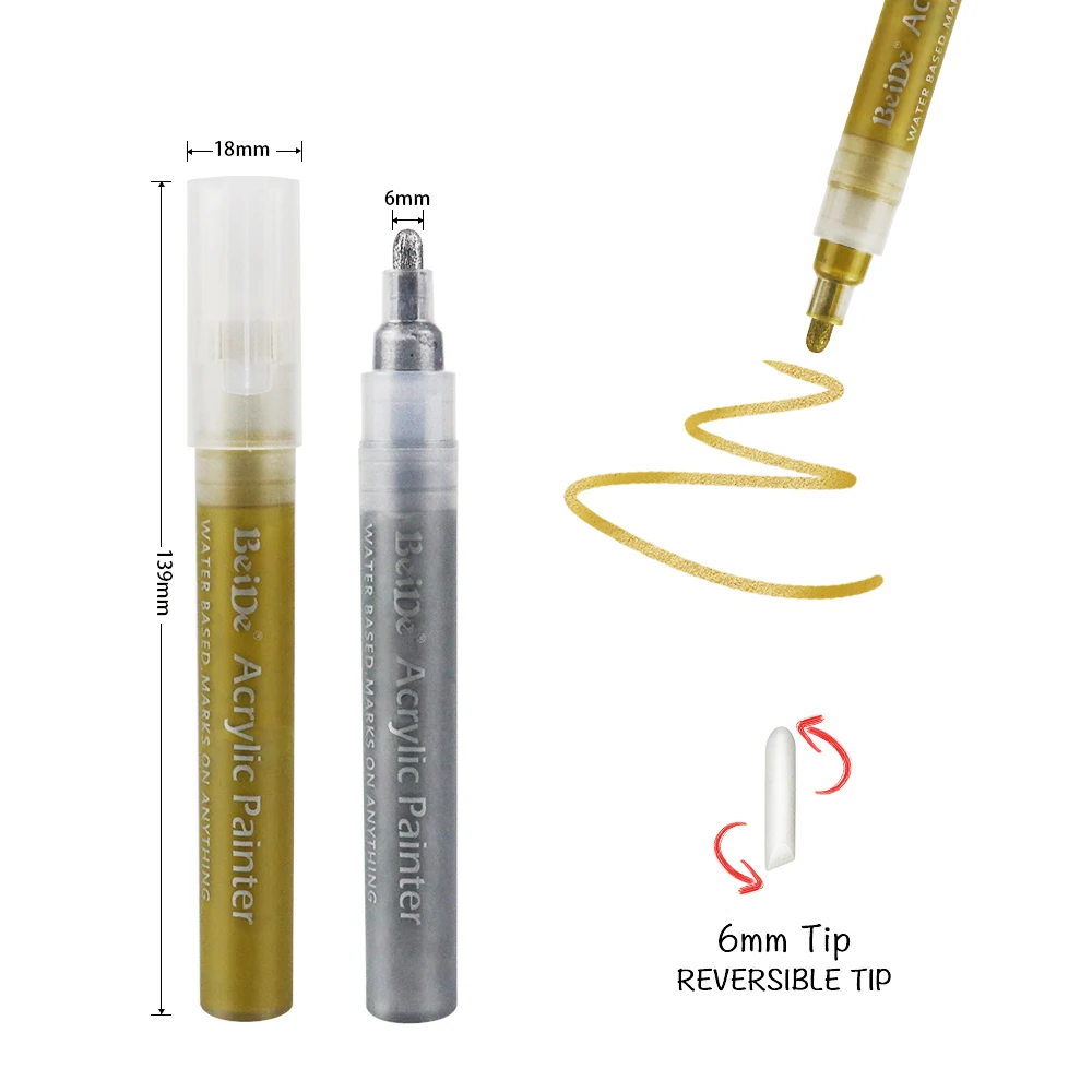 Premium professional ceramic water based  acrylic paint marker pens