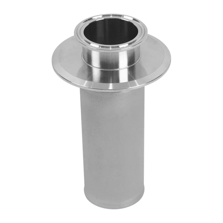 TOPEP Customized Washable SS316L Powder Sintered Filter 106*180 Dia60 Industrial Filter with Quick Install Interface