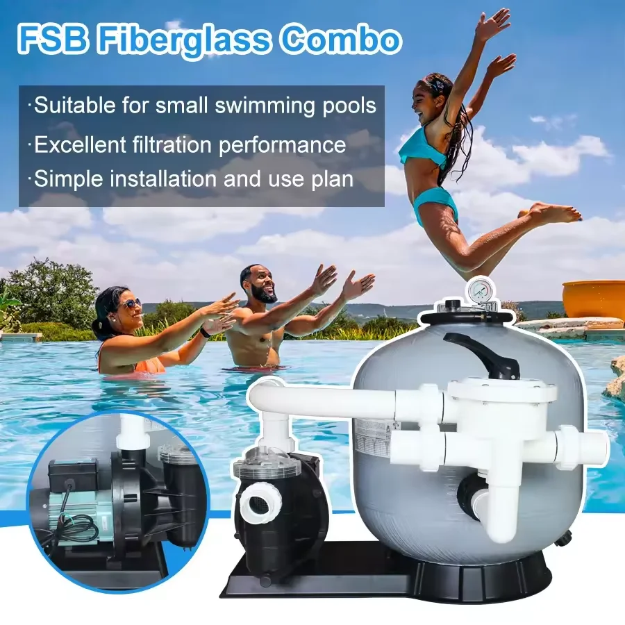 Pikes PSF series Swimming Pool Side Mount Filter 21&25 inch sand filter & pump combo