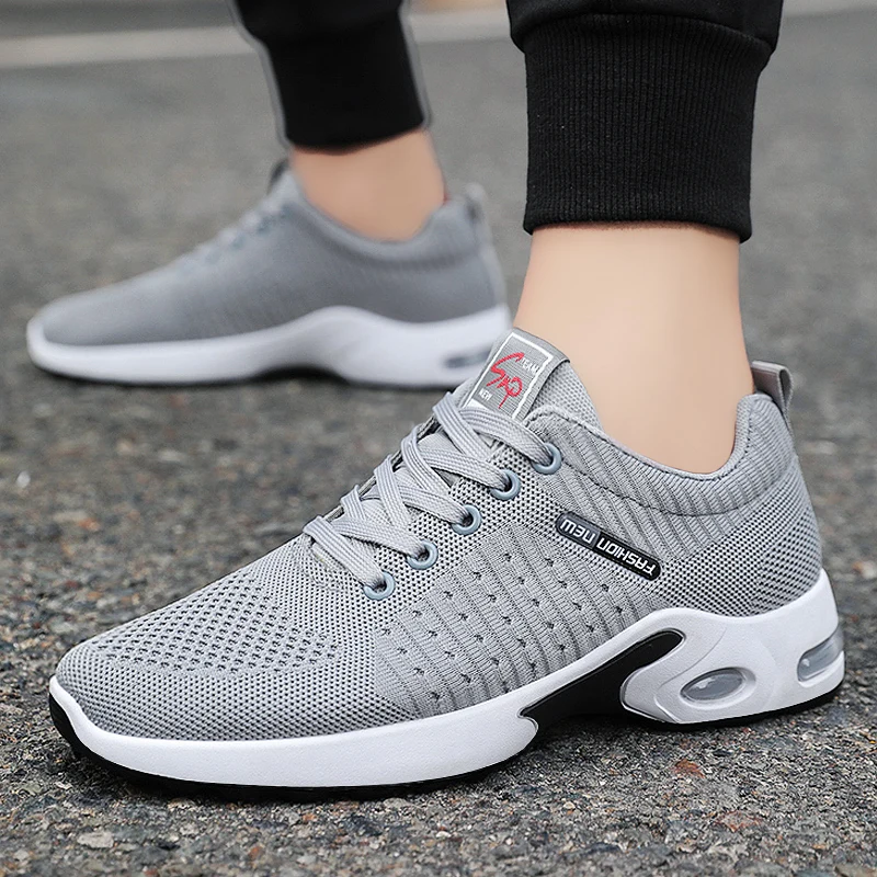  9301 Fashion Flat Casual Air Cushion Joggers Shoes Men Size 45 Stock Sport Sapatos
