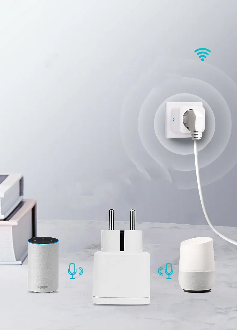 ЕС-tuya с контролем энергии Zigbee смарт-разъем Wi-Fi 16 A Ble розетка потребление