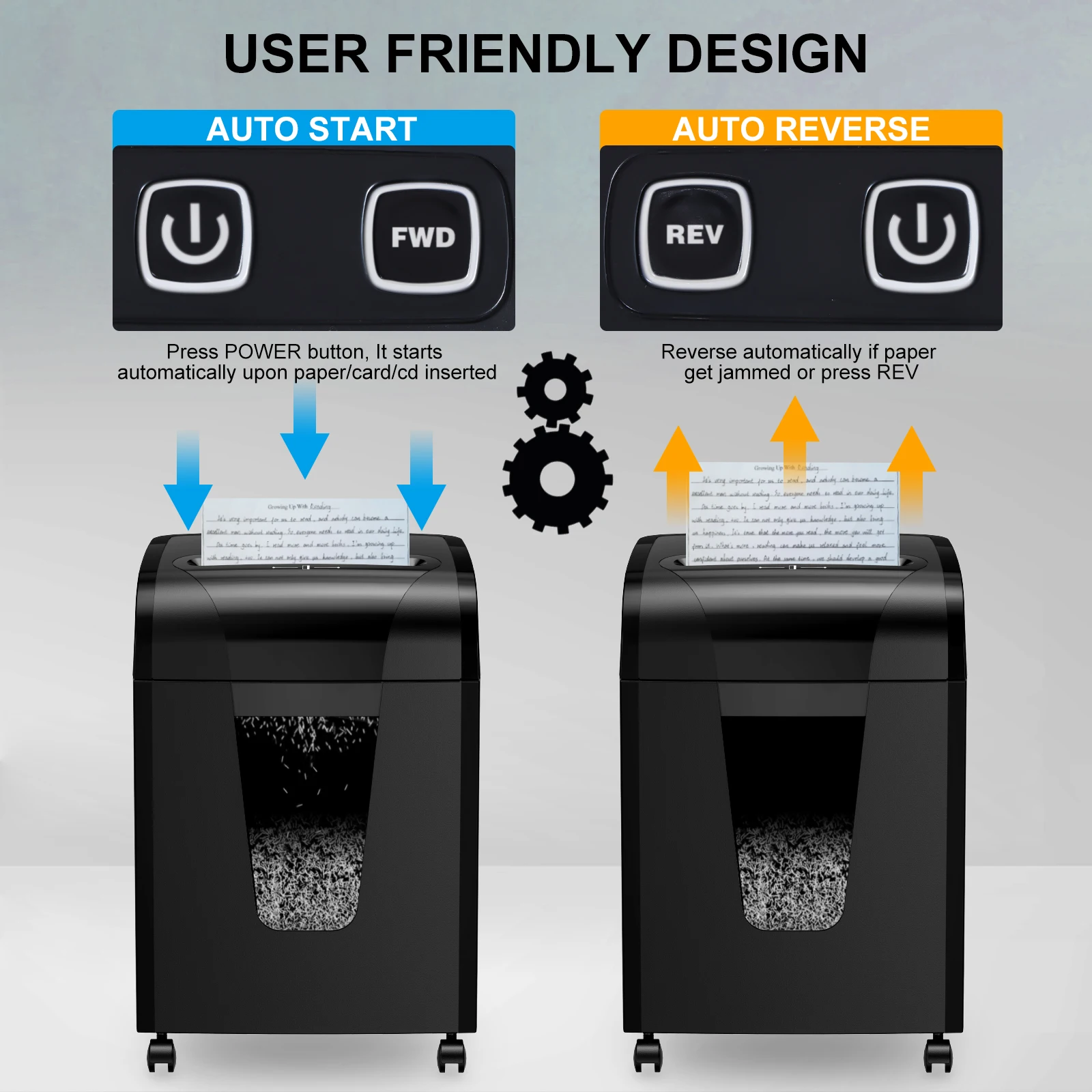 C260P Hot Sales 10 Sheets Micro Cut Paper Shredder  for Home Office Use Heavy Duty with Safety Lock Shredder Machine