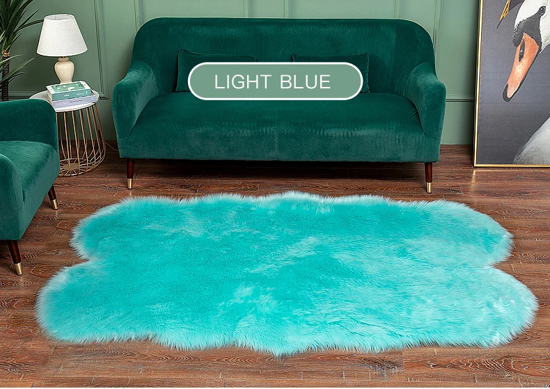 Простой стиль ковер белый искусственный Pantone классический индивидуальный цвет поверхность пола для гостиной рядом с