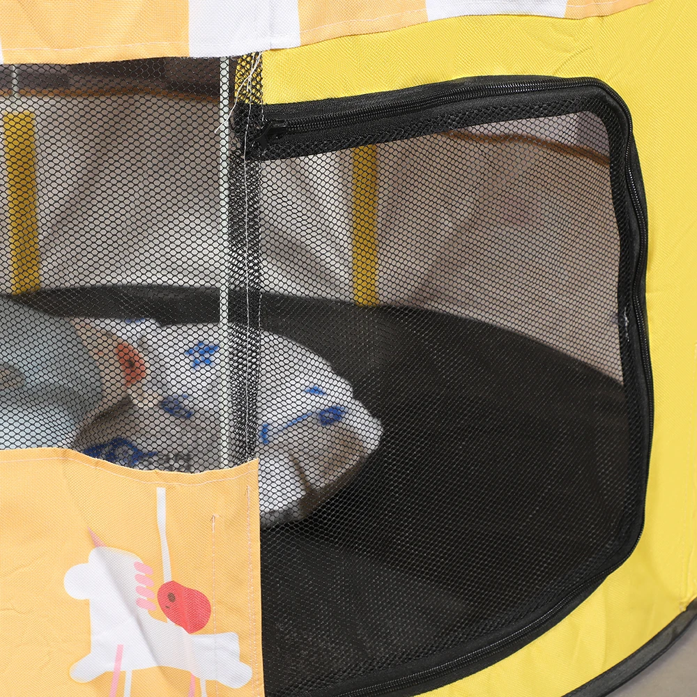 Travel Outdoor Indoor Playpen Pets Portable Foldable Removable Pet Fence Cat Dog Playpen