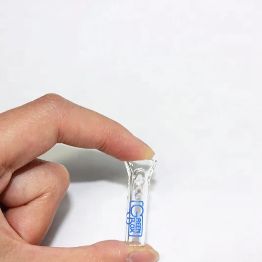 Clear flat glass filter tips 8mm rolling paper tips customize logo glass smoke tips/pipe