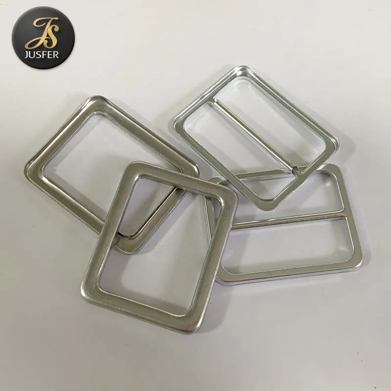 Self Cover Buckle Aluminum Blank Belt Buckle High Quality 1.5 Inch Nil 4cm Customized Nickel Free 1000pcs CN;GUA Jusfer YH035B