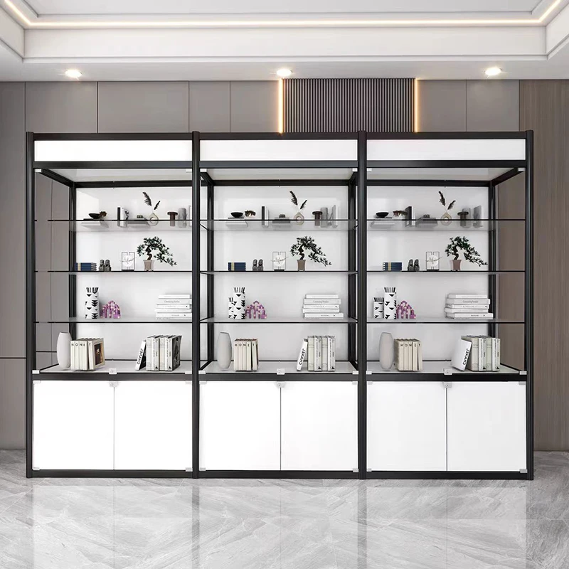 Cosmetic Display Cabinet Beauty Products Shop Shelf Wooden shelves for retail store