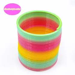 Street hot toys classic large magic elastic circle children fun intelligence development decompression flex rainbow spring toy