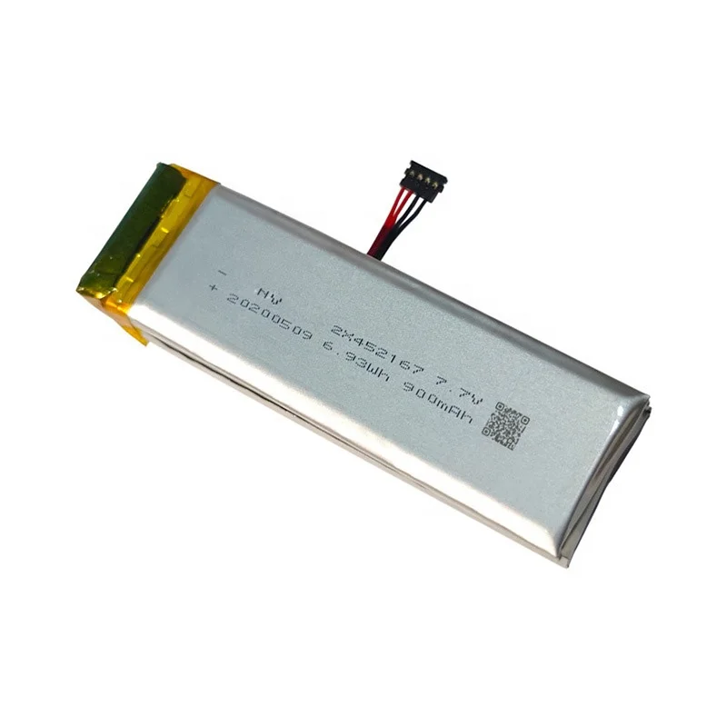 Пользовательский дизайн 452065 452167 2S 7 4 V 900mAh 6.93Wh lipo аккумулятор для медицинского устройства