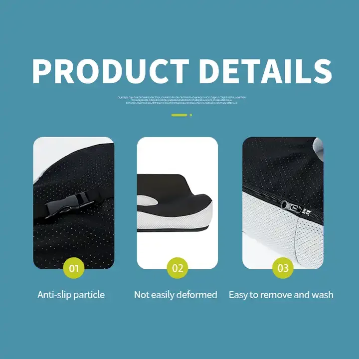 2024 New Donut Seat Cushion, Better Support Chair Cushion with Low Lumbar Support, Coccyx Pain Relief Desk Chair Cushion