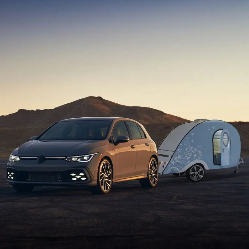 Hot Sell Aluminium Teardrop Small Travel Camper Trailer Door