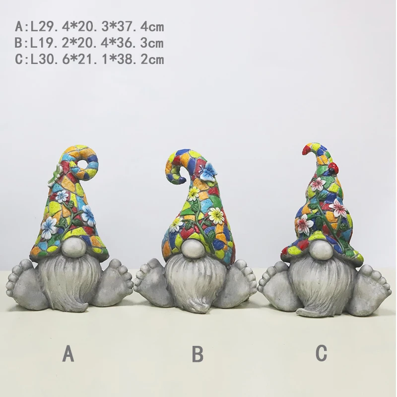 Популярная магниевая Цветочная шляпа Redeco 2022, садовая статуя гнома, милое ремесло с изогнутым углом шляпы