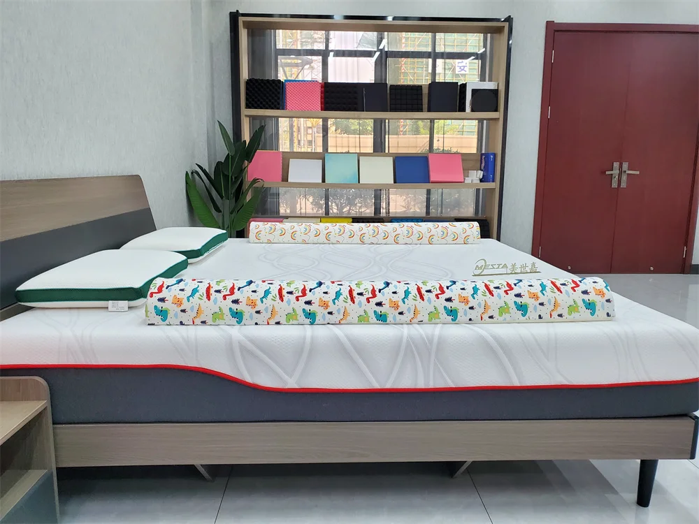Wholesale Long Pillow Bed Rail for Toddler Memory Foam Bed Bumper for Baby Safety Bed Rail