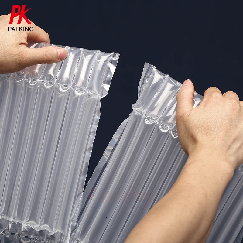 Inflatable wine bottle protector cushioning shipping air column filled cushion bags