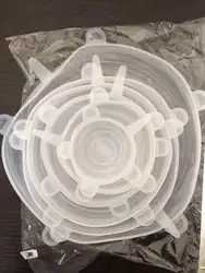 Wholesale Reusable 6 Pcs Adaptable Elastic Lid Food Grade Silicone Stretch Food Cover