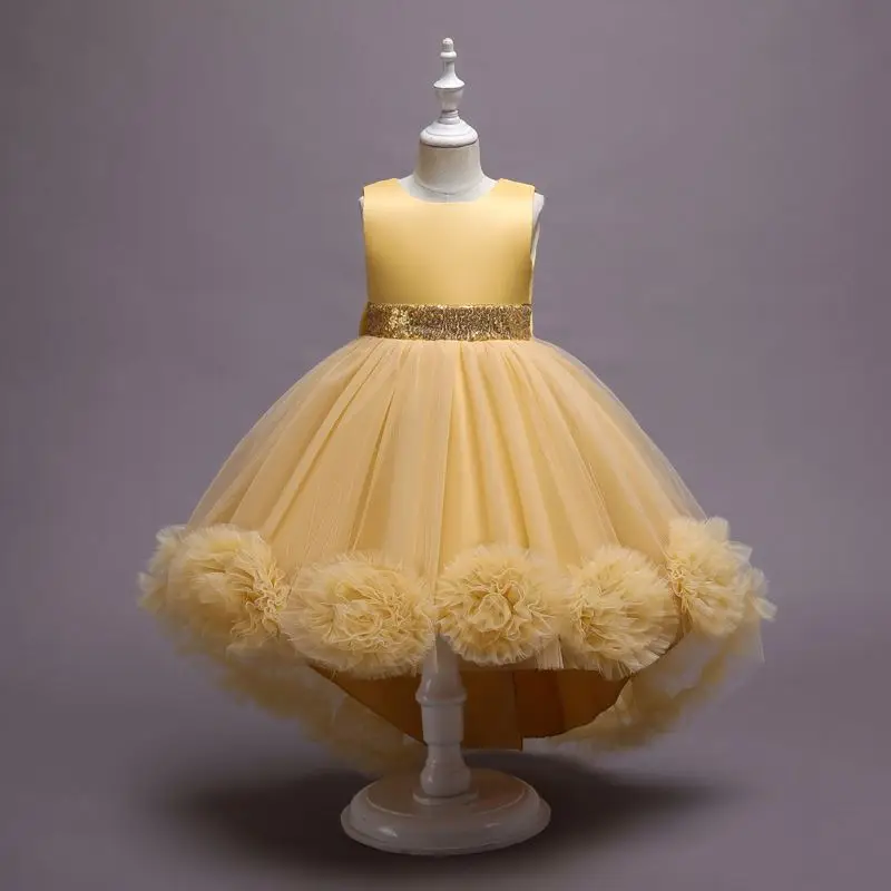 Baige Dresses For Girls Of 7 Years Old Children Clothes Kids Frock Designs Pictures Baby Party Wear