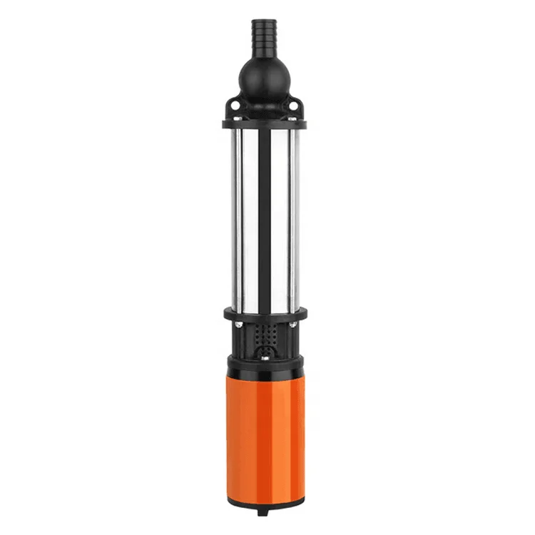 Brushless Motor Stainless Steel Centrifugal Borehole Water Pumps DC Solar Submersible Pump