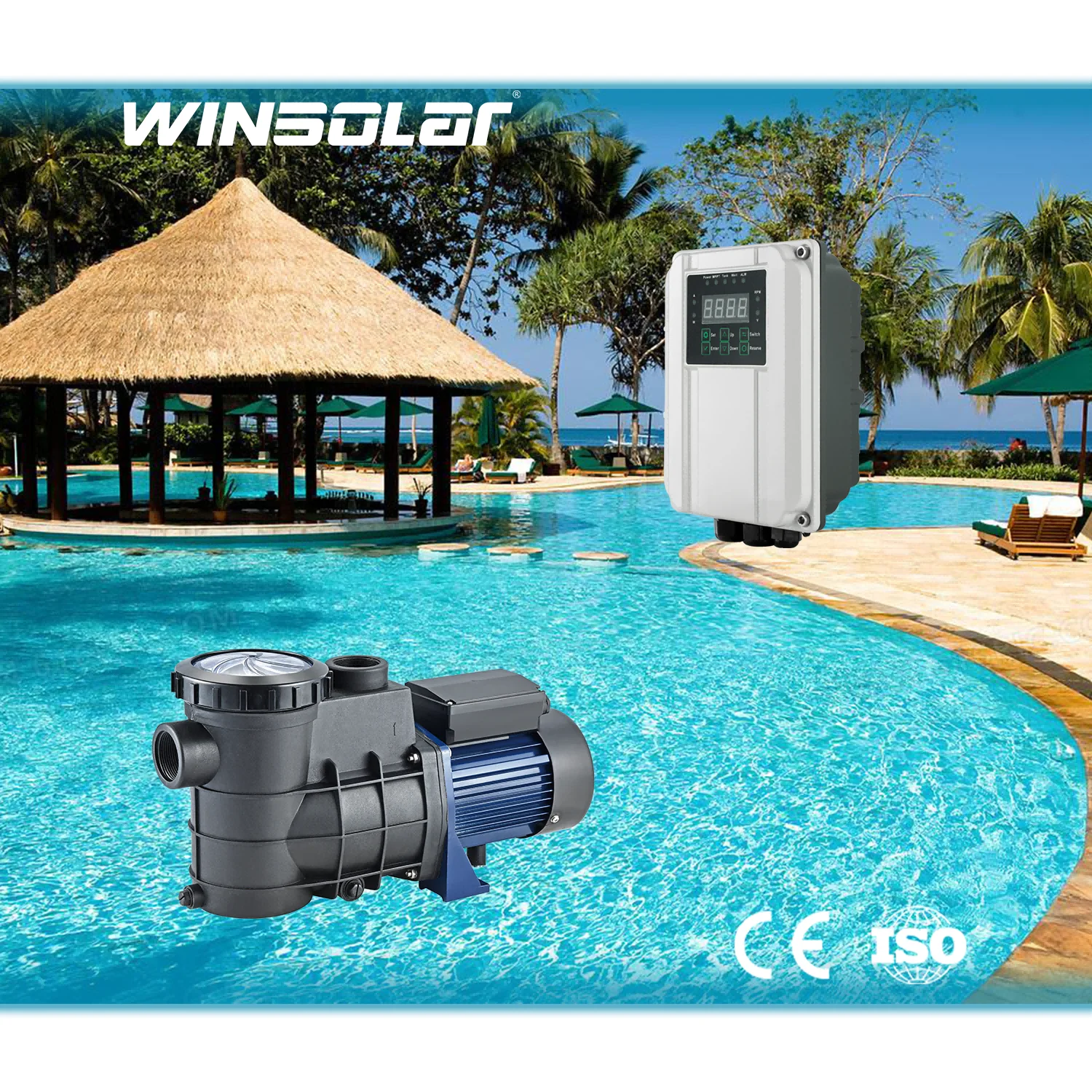 WINSOLAR DC High Quality Low Price Solar Water Pump for Swimming Pool