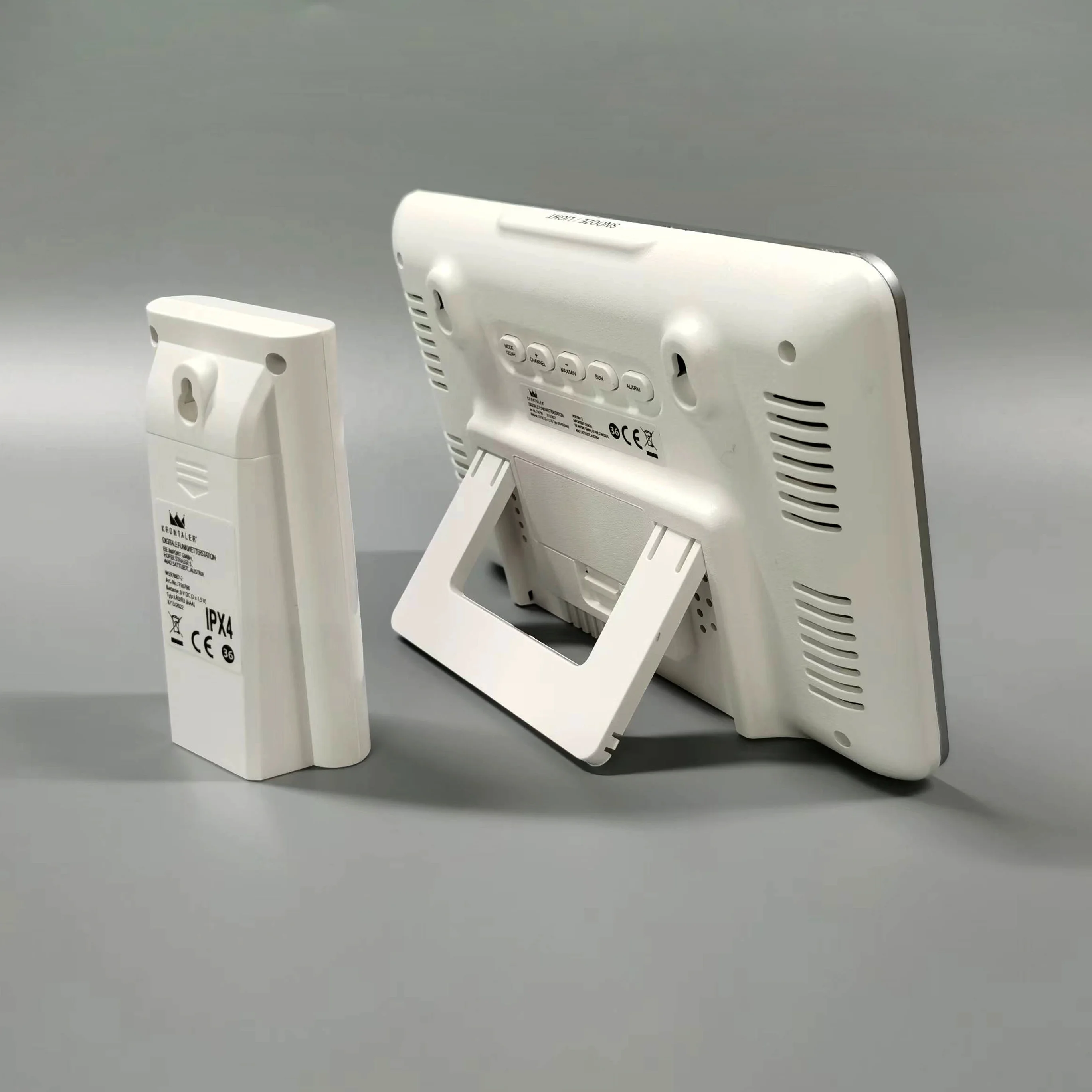 OEM/ODM Digital Weather Station with Clock Plastic Flat Design Direct Factory Supply Desktop Display