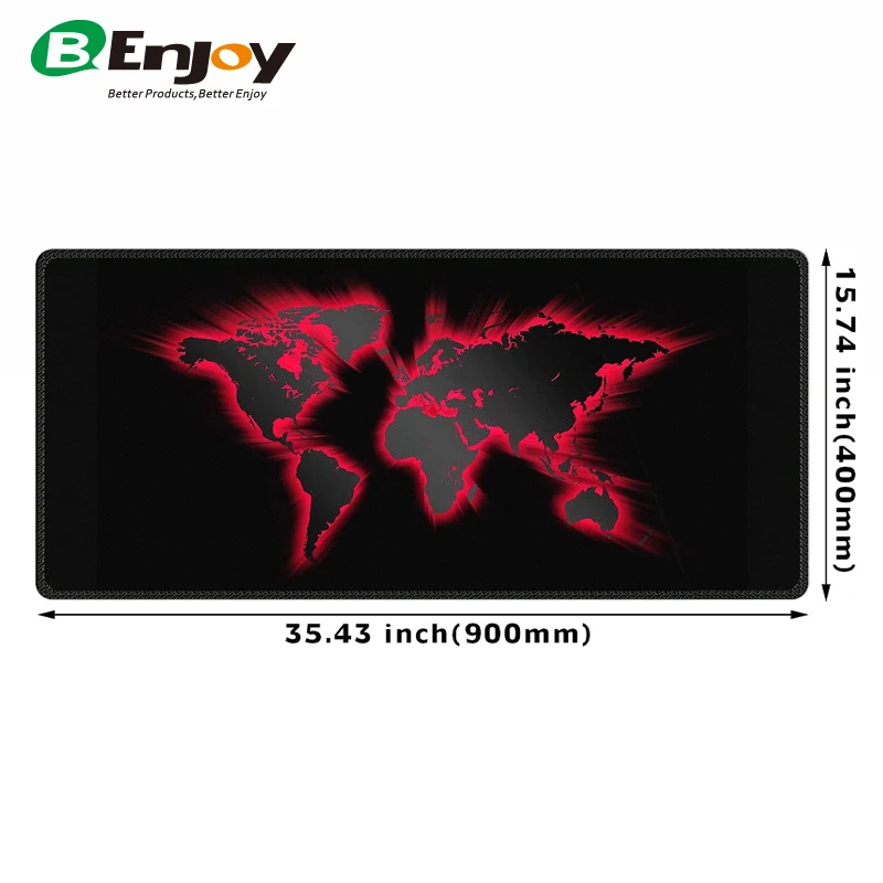 Good Quality  Eco-Friendly Rubber Black Keyboard Mouse Mat XXL Gaming Mousepad