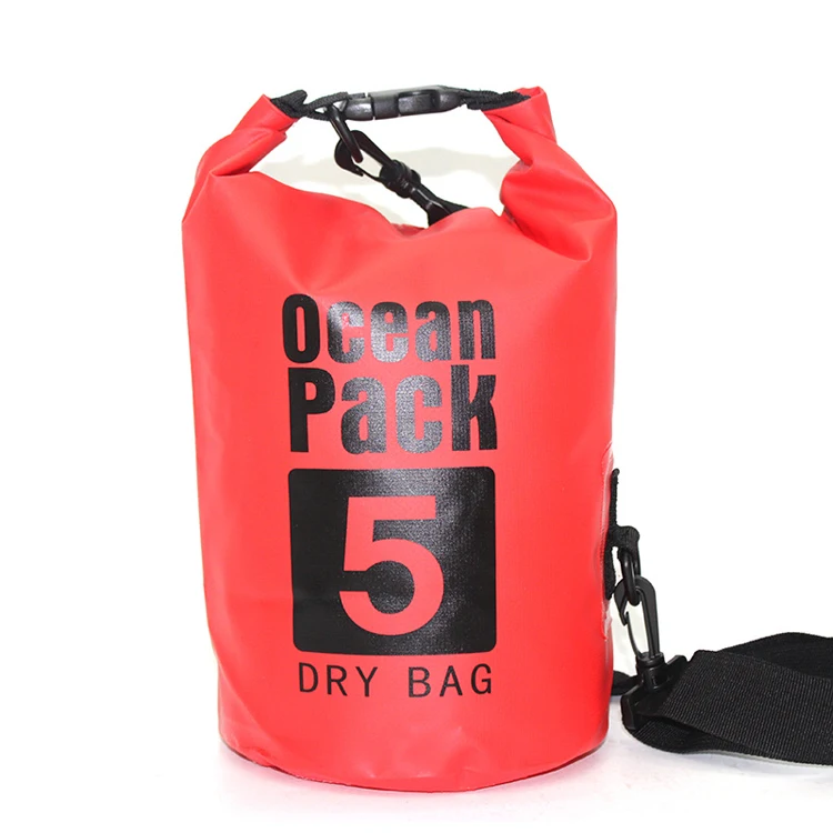 Factory Wholesales 2L/3L/5L/10L/15L/20L/30L 500D PVC Outdoor Waterproof Dry Bag Ocean Pack Dry Bag for Diving Swimming