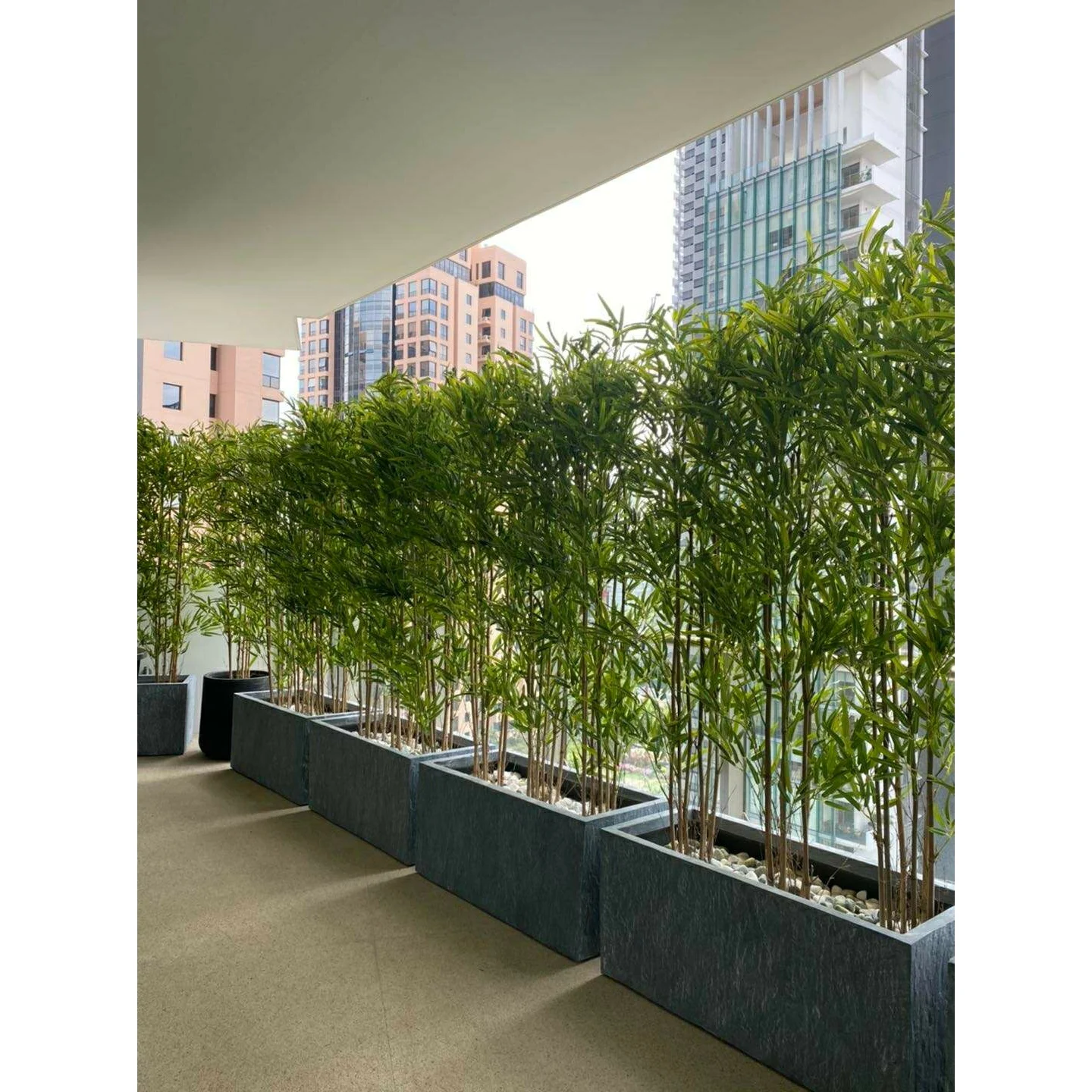 Стекловолоконный бетонный сланцевый прямоугольный цветочный садовый лоток