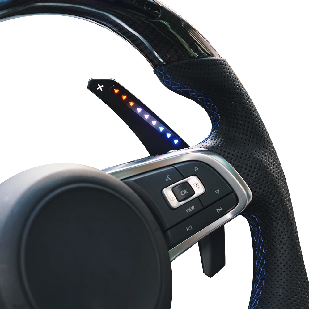 Performance Customized Steering Wheel For For VW Golf 8GTI GTI MK70 Mk SCIROCCO 2014-2017 Led Carbon Fiber Steering Wheel