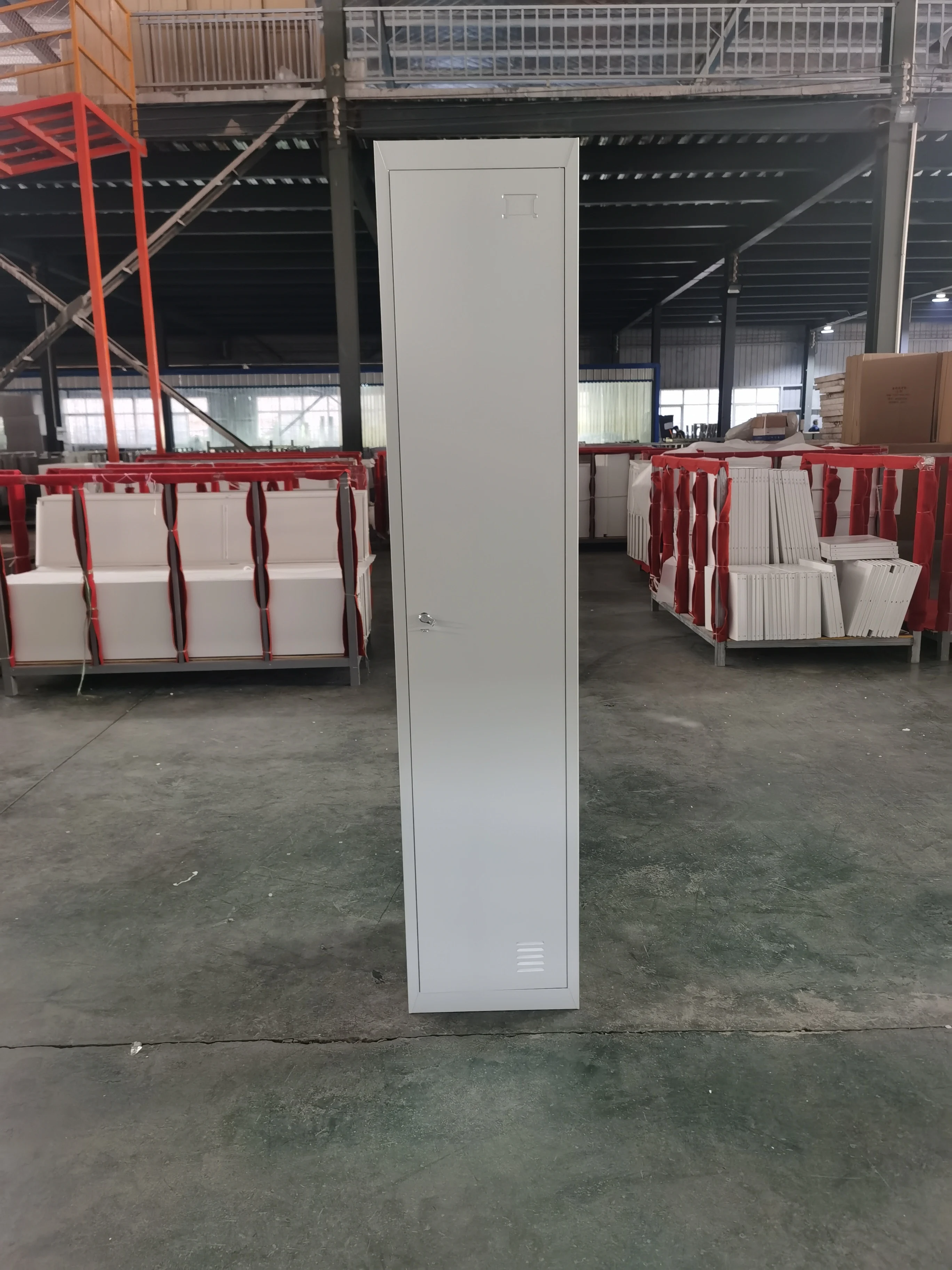 Cheap Steel Vertical Clothes Storage Locker 1 Door Metal Locker Gym Single Door Locker