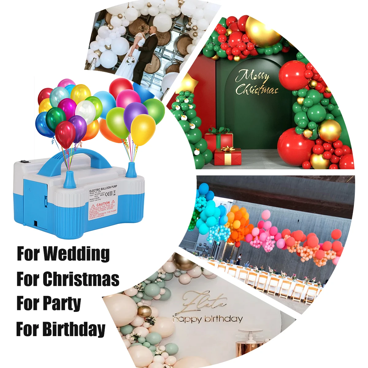 electric air pump electric balloon pump balloon stuffing machine air pump for balloons