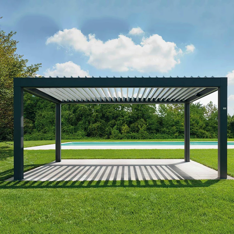 Outdoor Aluminum Profiles Garden Pergolas Manufacture Aluminum Pergola