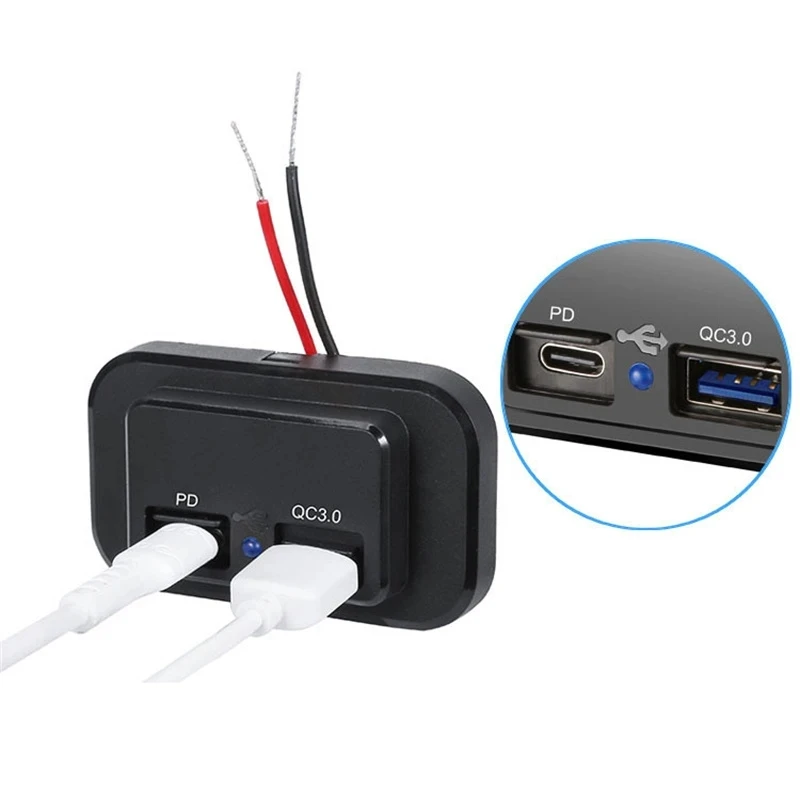 Автомобильное зарядное устройство с двумя USB-разъемами 12 В