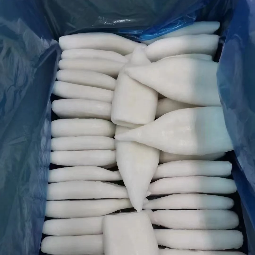 Squid Tube Squid U4 High Quality Eu Standard U3 U5 U10 Clean White Frozen Giant Squid Tube U5