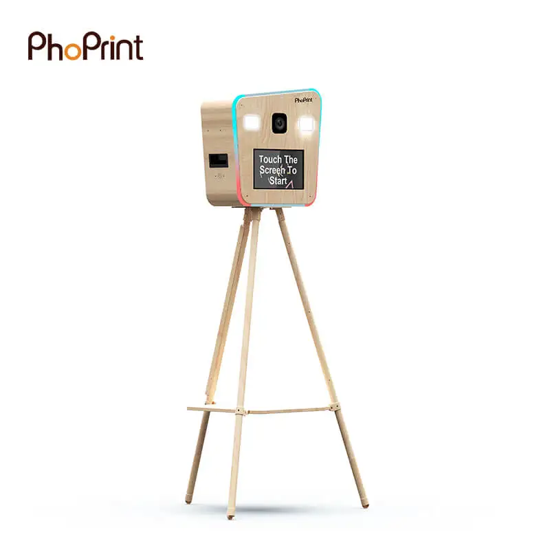 Phoprint Light Weight Vintage Portable Open Air Selfie Photo Booth Machine For Party