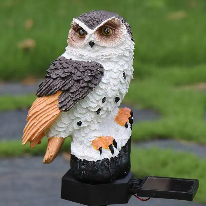 
led solar owl landscape light Outdoor courtyard garden light 